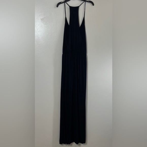 Banana Republic dress woman’s small black maxi spaghetti strap - Picture 2 of 5